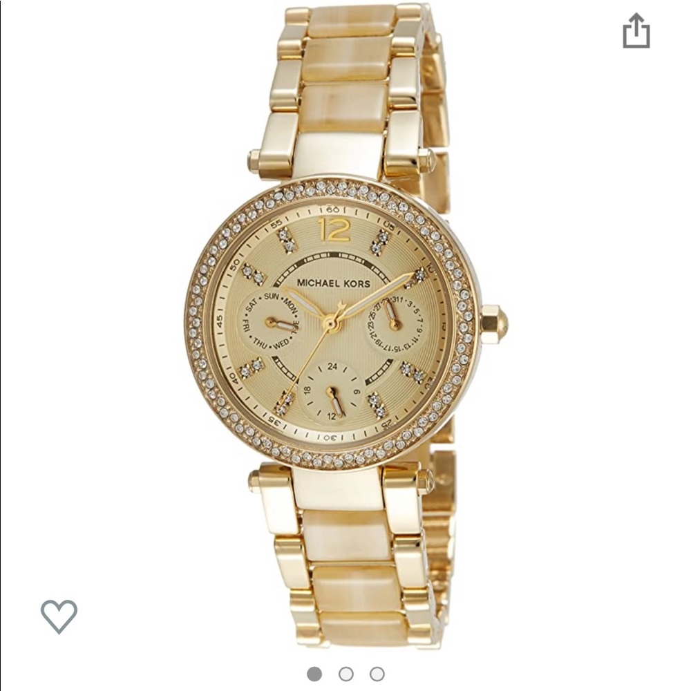 MICHAEL KORS mini Parker gold watch